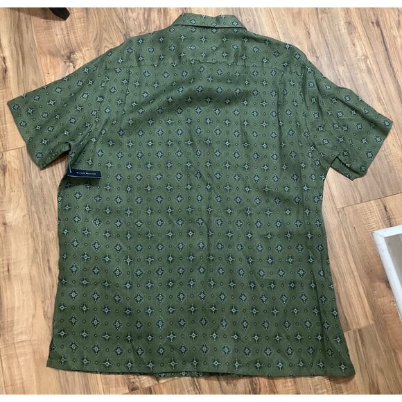 NWT  Men's Club Room Luxury Linen  Green Short Sleeve  Size: XL - Picture 4 of 12